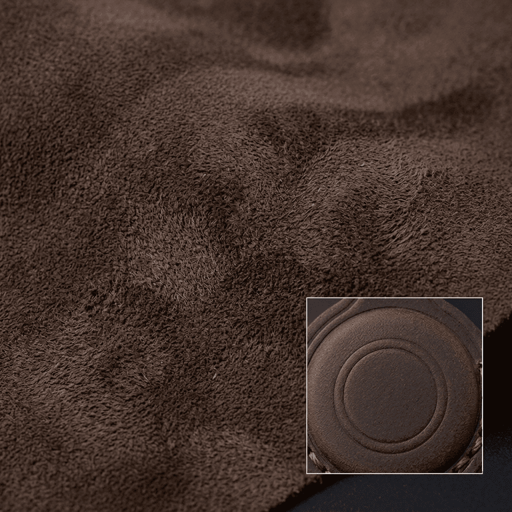 Brown leather Smart Tag case showcase