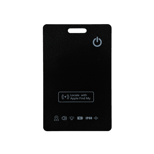 Tracking card front view