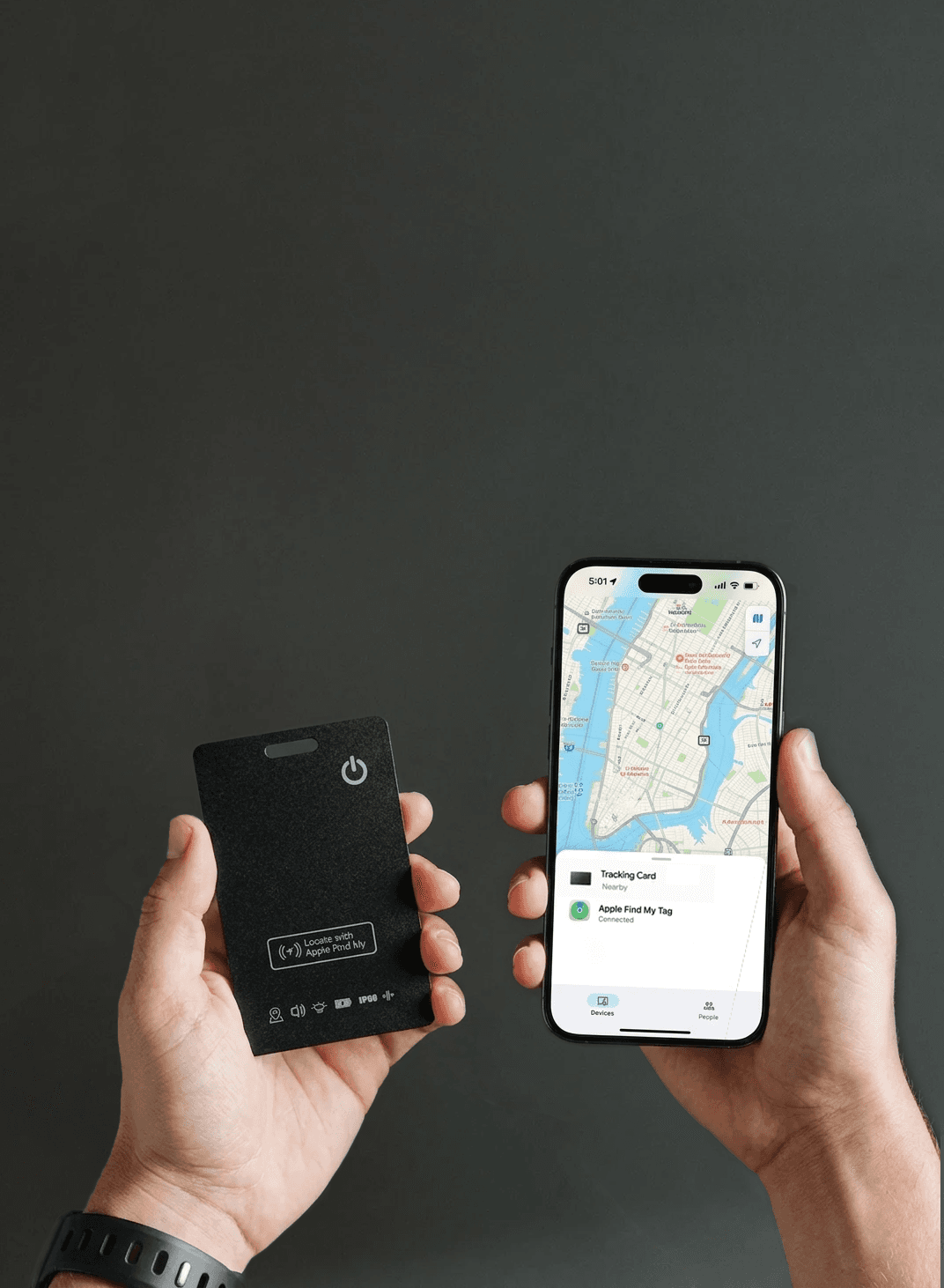 Tracking Card with Find My on iPhone
