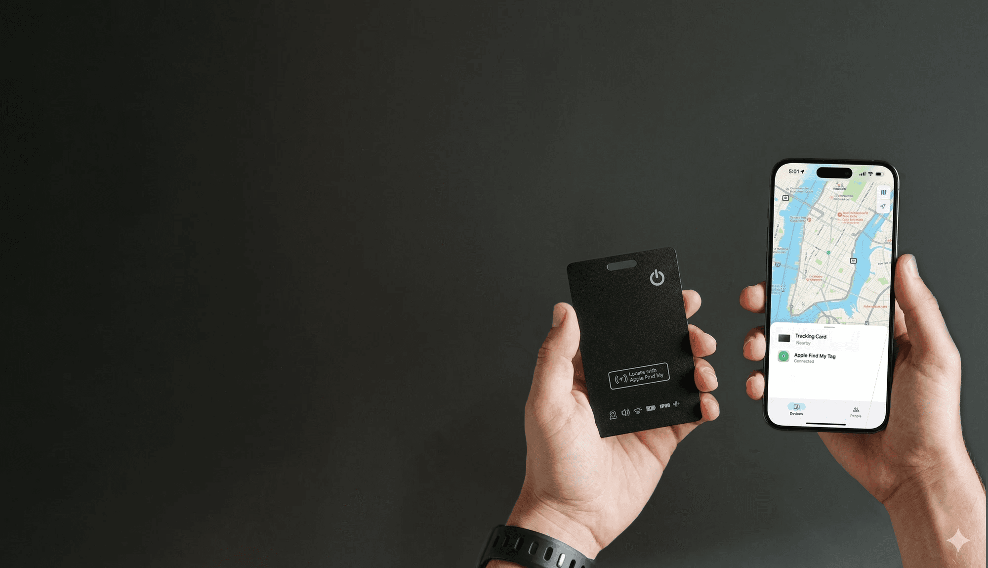 Tracking Card with Find My on iPhone