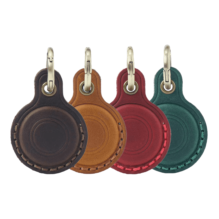 Leather Smart Tag cases in multiple colors