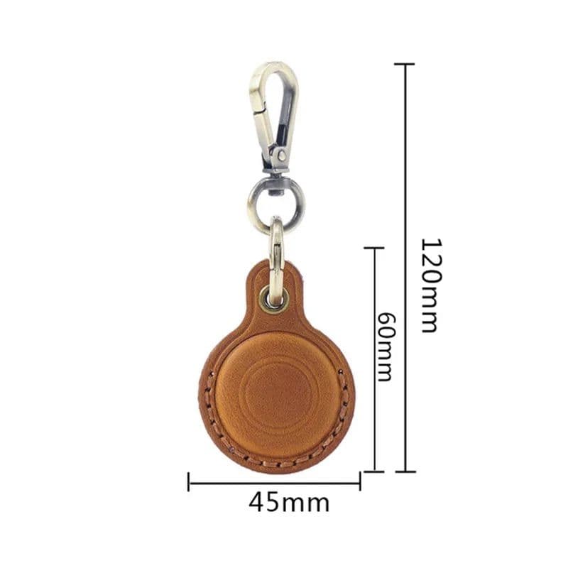 Leather Smart Tag case dimensions diagram