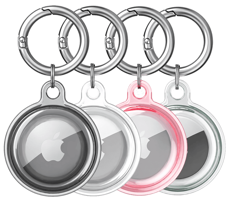 Plastic Smart Tag cases in four colors